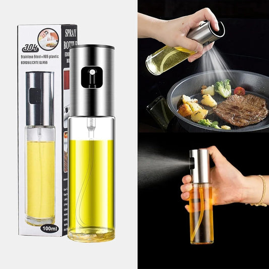 Cooking Oil Sprayer – Glass Oil Spray Bottle for Kitchen, BBQ, Baking, Grilling, Vinegar & Sauce